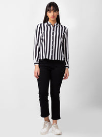 SPYKAR Women Striped Casual Cotton Shirt