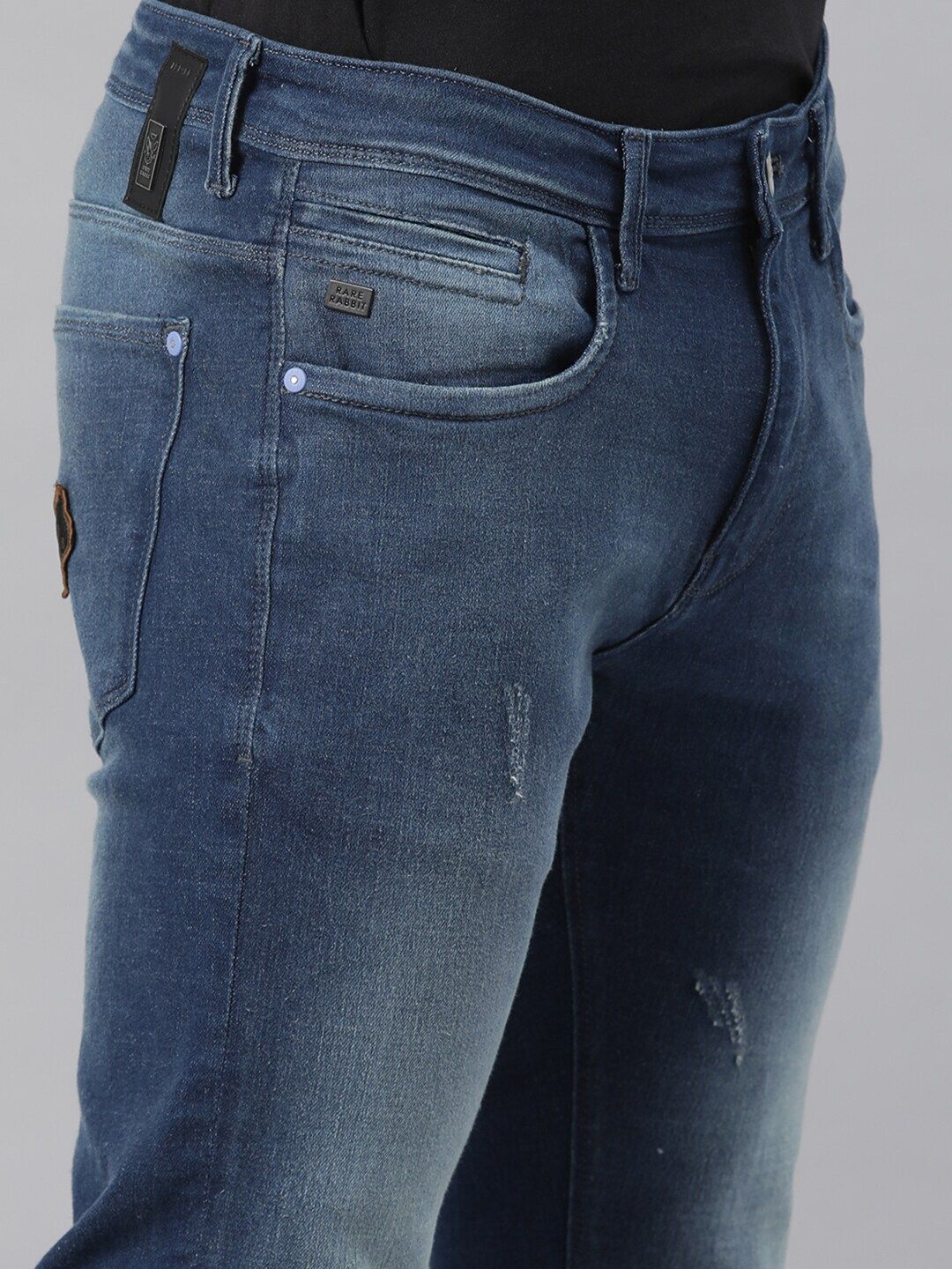 RARE RABBIT Men Calca Slim Fit Stretchable Jeans