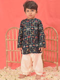VASTRAMAY Boys Ethnic Motifs Printed Regular Kurta with Patiala