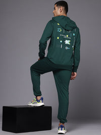 HRX by Hrithik Roshan Men Printed Hooded Lifestyle Tracksuit