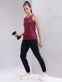 HRX by Hrithik Roshan Women Rapid-Dry Round Neck Training Tshirt with Mesh Detail