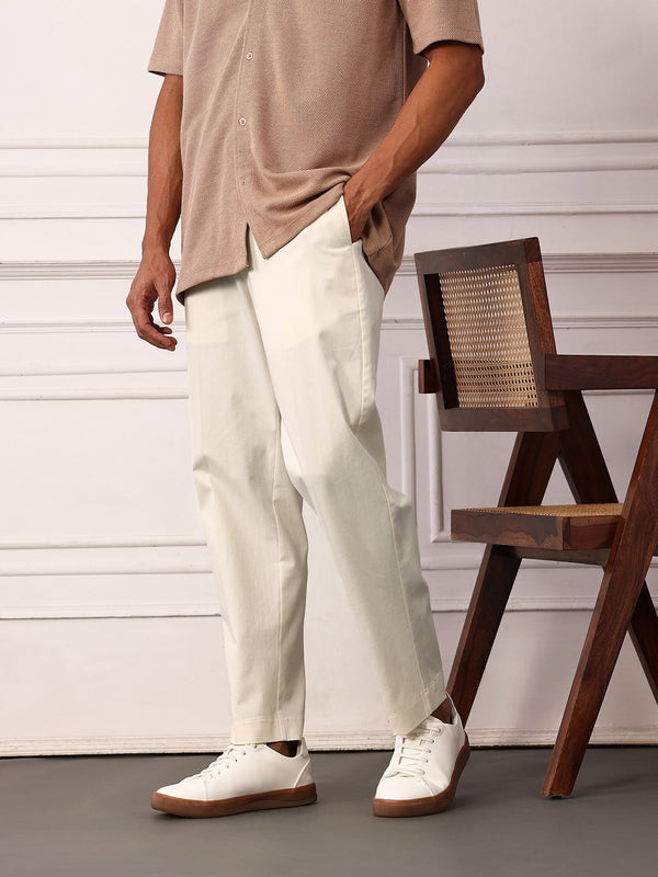 Mr Bowerbird Men Mid-Rise Liberal Fit Heritage Trousers