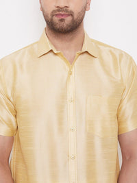 VASTRAMAY Premium Spread Collar Casual Shirt