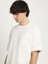 THE BEAR HOUSE Oversized Applique Design Crew Neck T-shirt