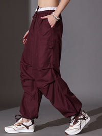 STREET 9 Women Relaxed Loose Fit Parachute Trouser