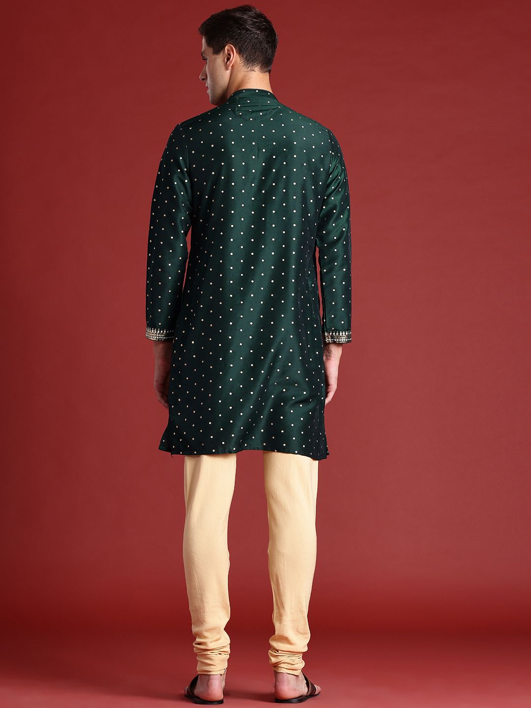 Anouk Men Ethnic Motifs Printed Regular Kurta with Churidar