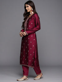 Indo Era Ethnic Motifs Embroidered Regular Sequinned Kurta with Trousers & Dupatta
