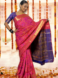 KALINI Ethnic Motifs Woven Design Zari Kanjeevaram Saree