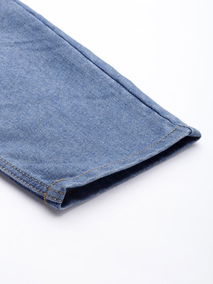 The Indian Garage Co Men Relaxed Fit Heavy Fade Stretchable Jeans