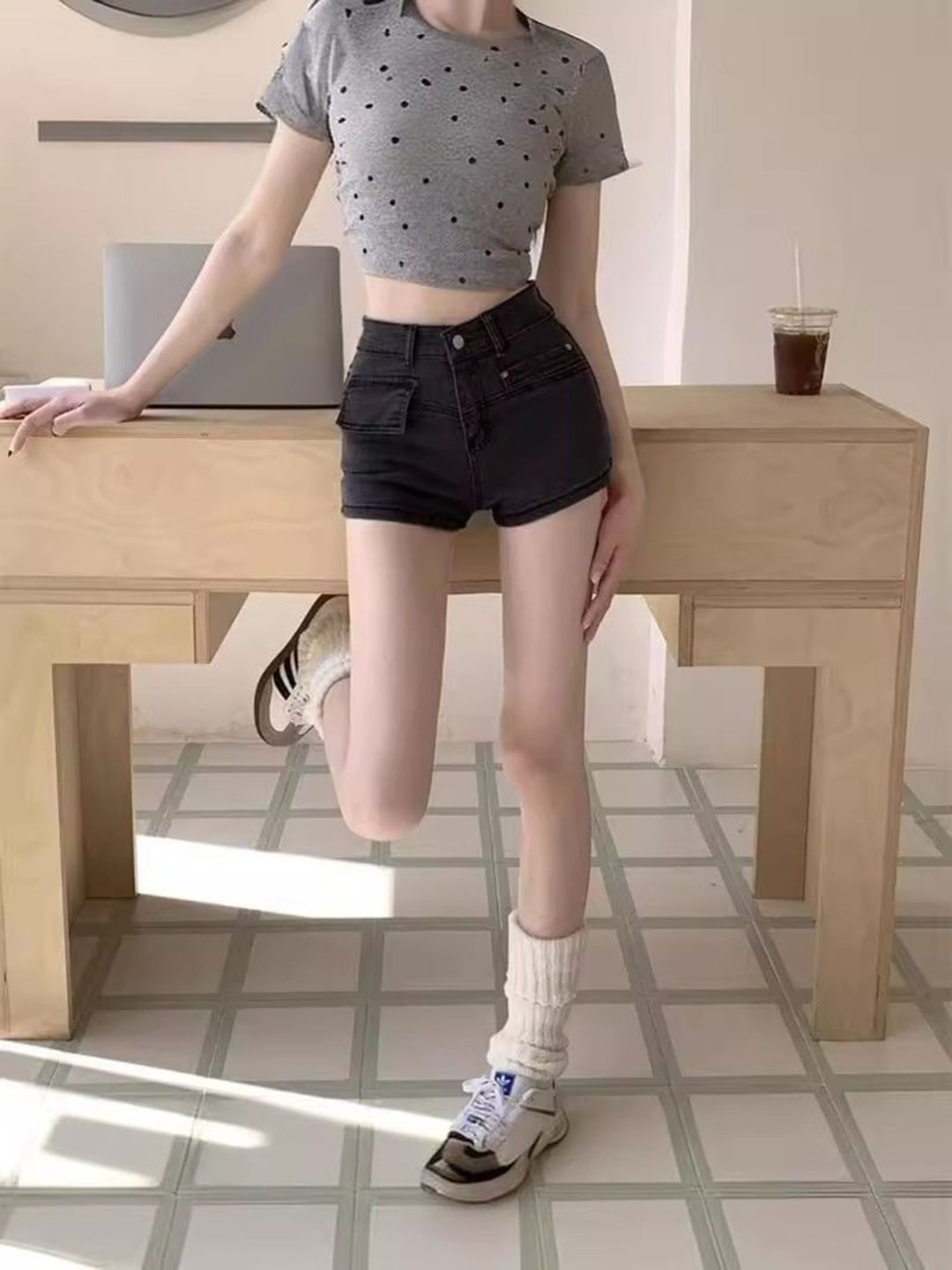 DressBerry Women Slim Fit High-Rise Hot Pants Shorts