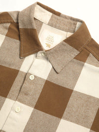 THE BEAR HOUSE Relaxed Boxy Checked Cotton Casual Shirt