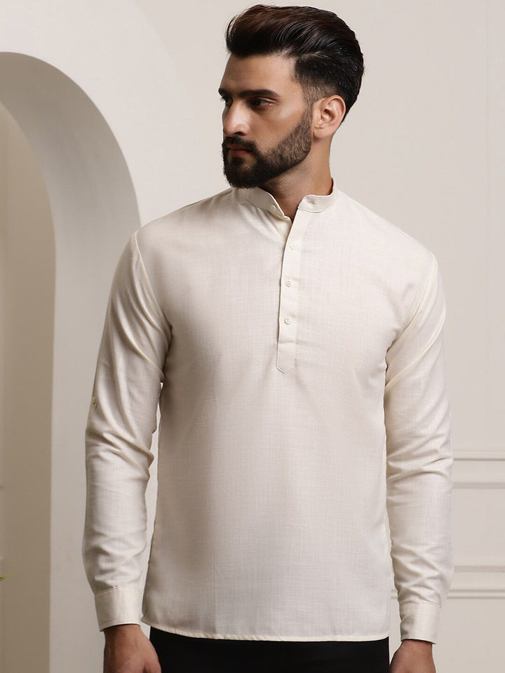 SOJANYA Band Collar Straight Kurta