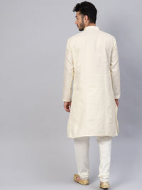SOJANYA Kurta Tenun Motif Etnik Kolar Mandarin