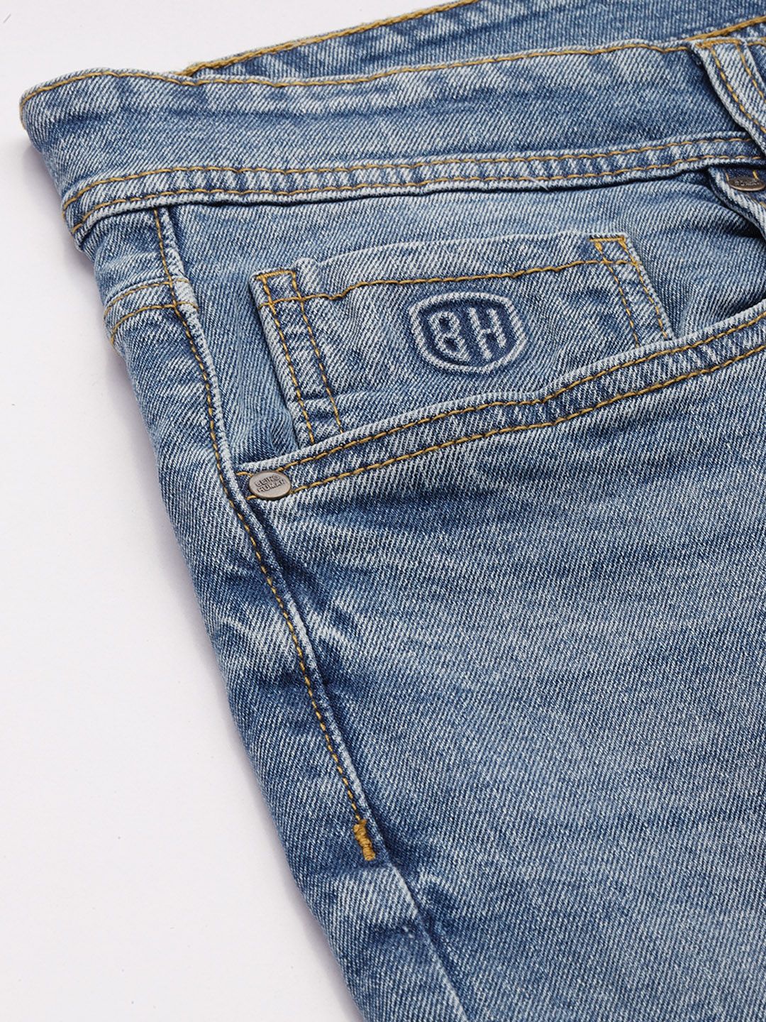 Being Human Men Slim Fit Heavy Fade Stretchable Jeans