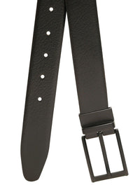 Teakwood Leathers Men Textured Leather Reversible Belt