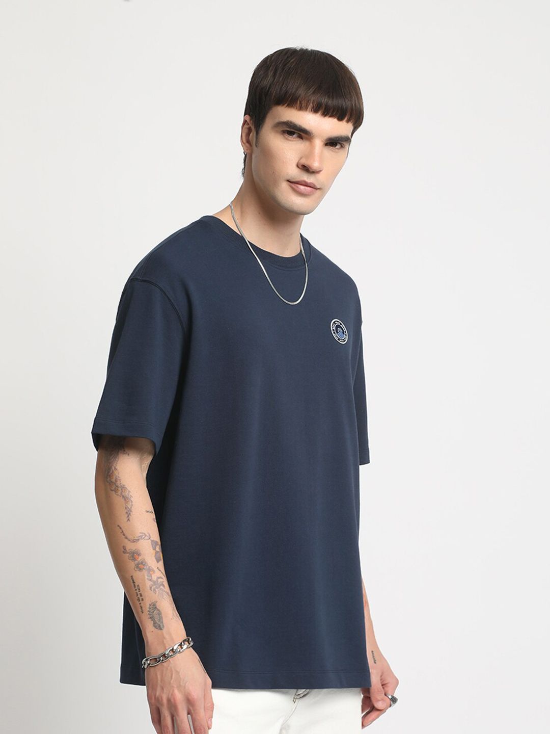 THE BEAR HOUSE Typography Printed Cotton Oversized T-shirt