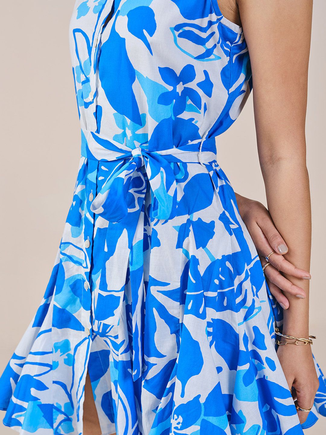 AND Women Floral Print Midi Wrap Dress