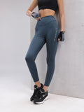 HRX by Hrithik Roshan Women Typography Print Mid-Rise Rapid-Dry Training Tights