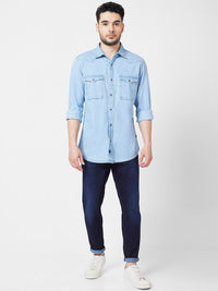 SPYKAR Men Kano Slim Fit Length Clean Look Cotton Stretchable Mid Rise Jeans