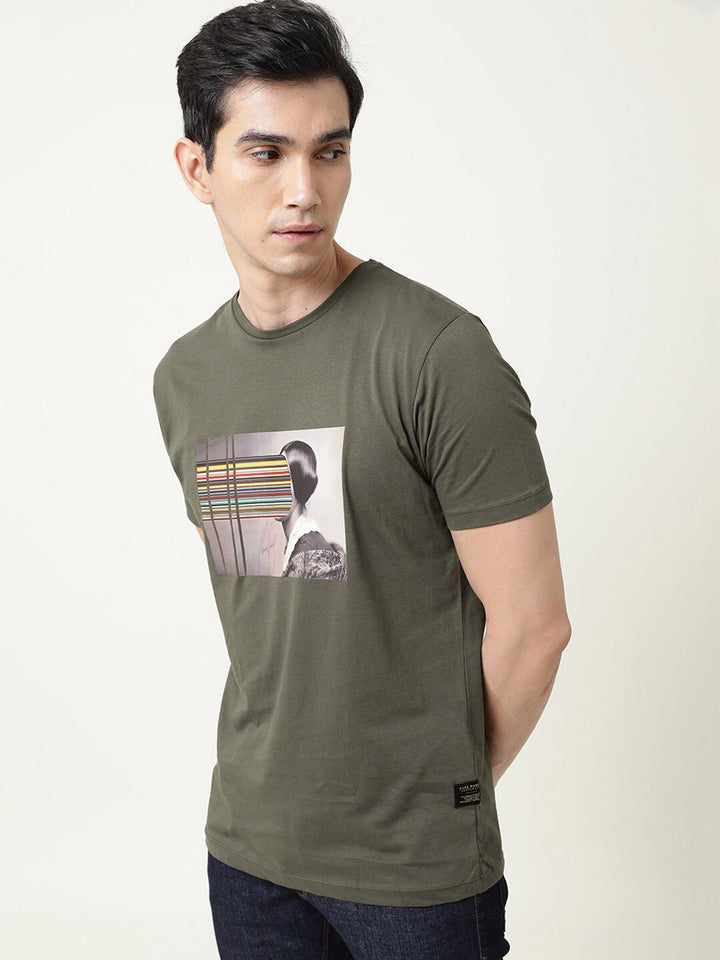 RARE RABBIT Men Rings-4 Slim Fit Solid Polo Collar T-Shirt