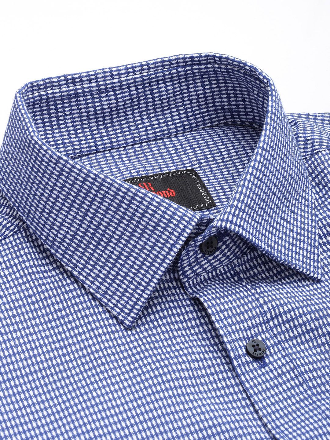 Raymond Self Design Slim Fit Opaque Pure Cotton Formal Shirt