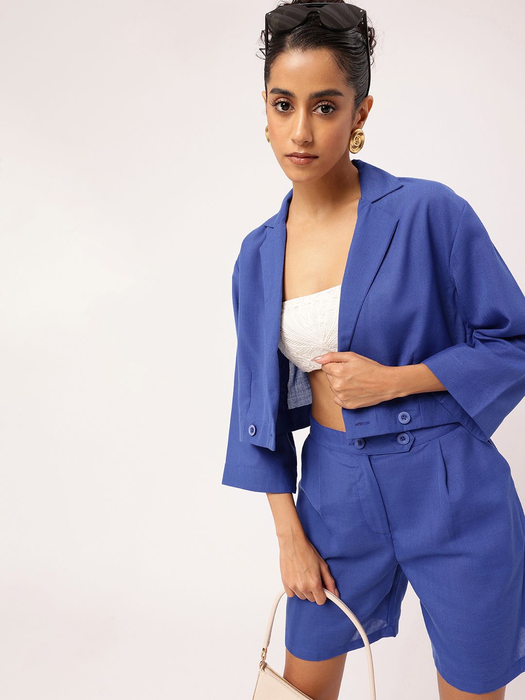K-Street Style Co-ordinated Cool Crop Top And Shorts Co-Ords