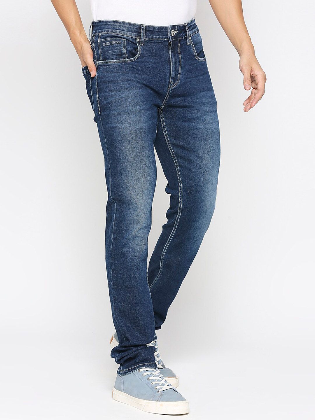 Being Human Men Slim Fit Mid Rise Clean Look Jeans