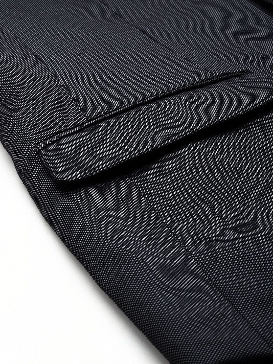 Park Avenue Self Design Textured Blazer With Trouser Party Suits