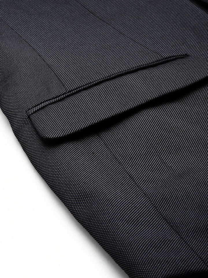 Park Avenue Self Design Textured Blazer With Trouser Party Suits