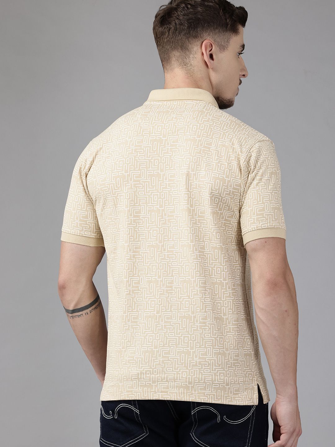 Park Avenue Printed Polo Collar T-shirt