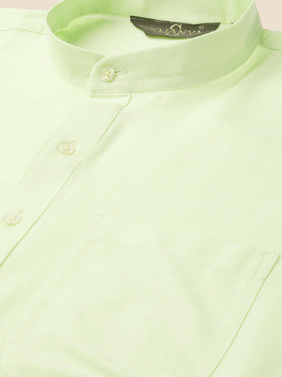 SOJANYA Mandarin Collar Straight Kurta