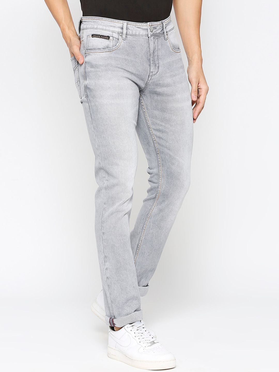 Being Human Men Clean Look Mid Rise Heavy Fade Jeans