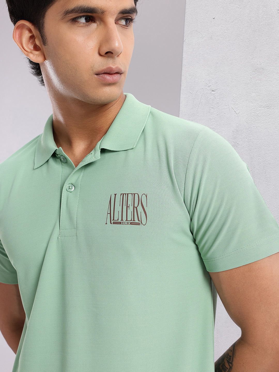 HRX by Hrithik Roshan Men Polo Collar Lifestyle T-shirt