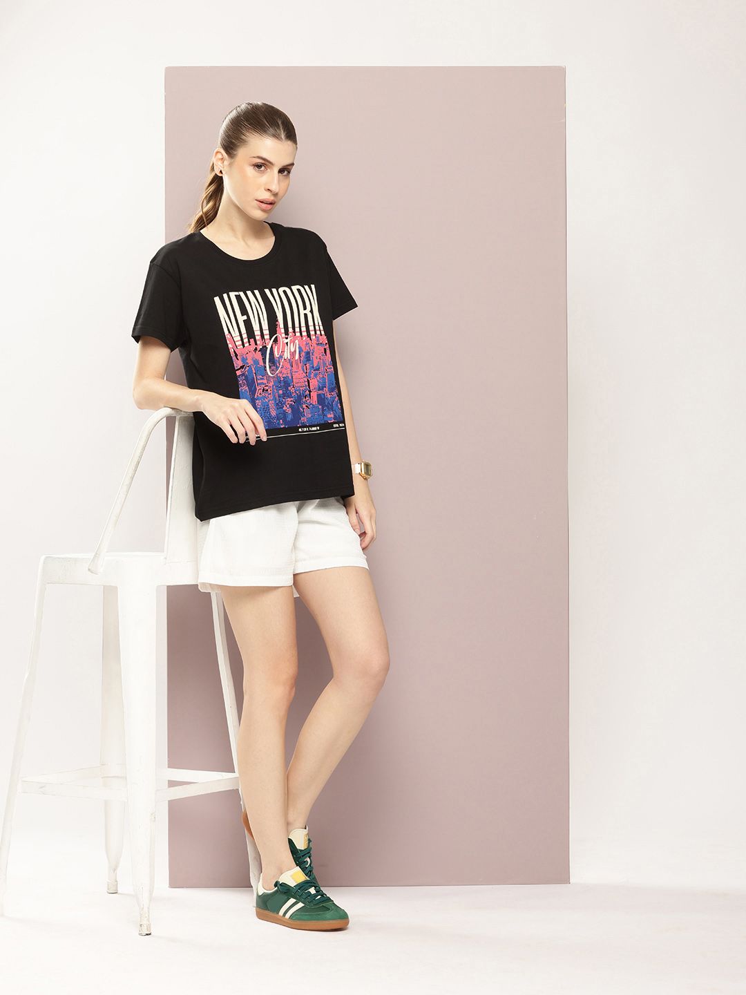 DILLINGER Printed Pure Cotton Boxy T-shirt