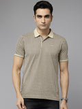 Park Avenue Printed Polo Collar Slim Fit T-shirt