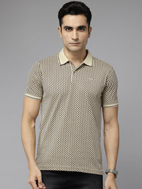 Park Avenue Printed Polo Collar Slim Fit T-shirt