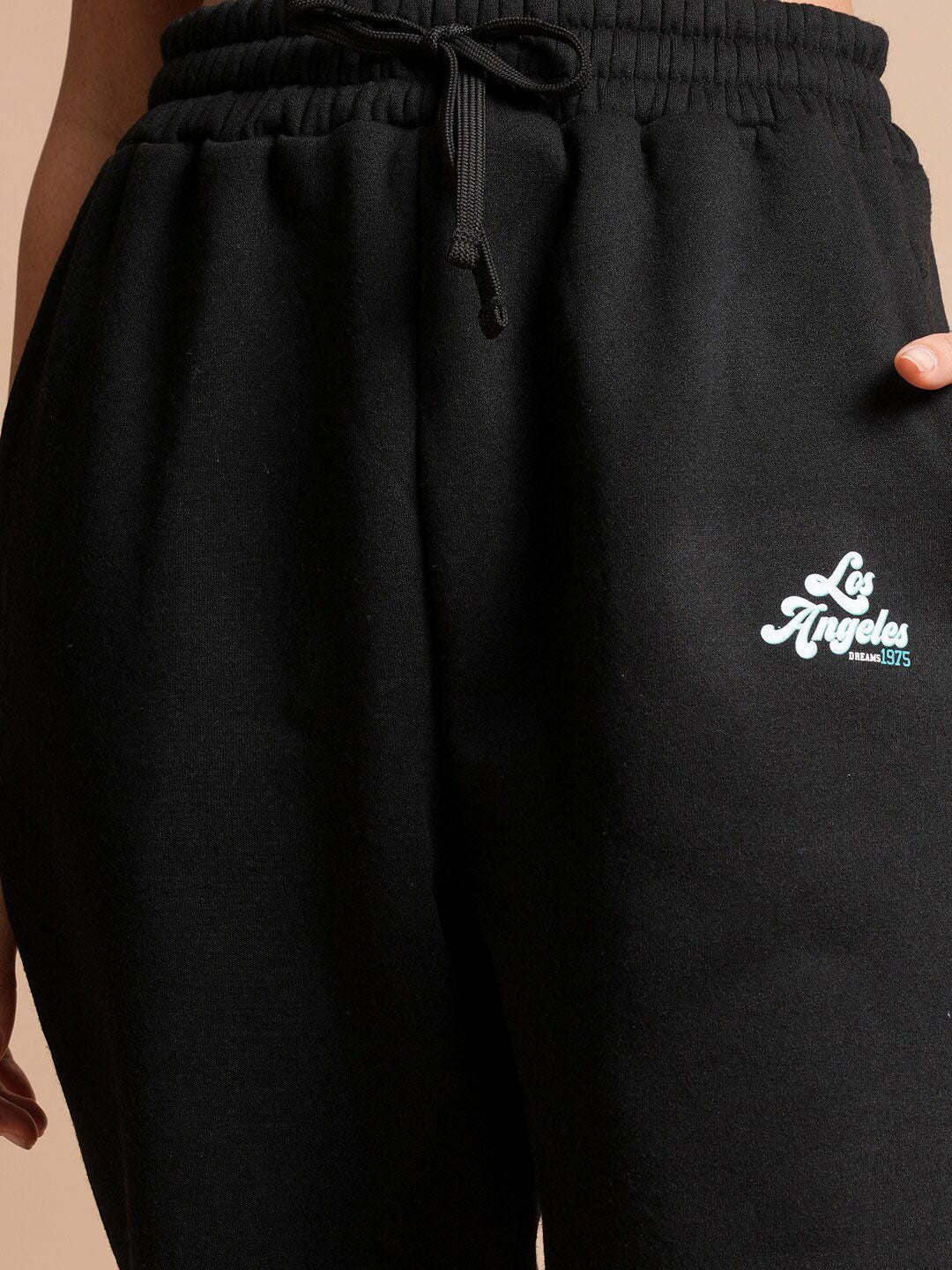Tokyo Talkies Women Black Relaxed Fit Track Pants