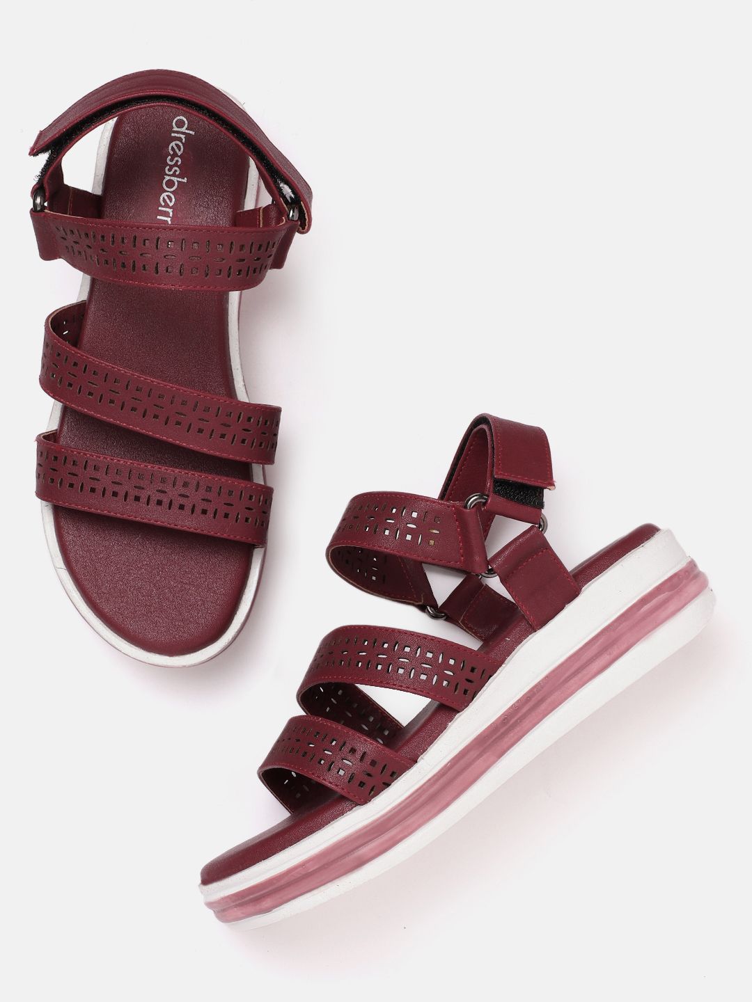 DressBerry Comfort Sandals with Laser Cuts