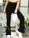 STREET 9 Women Black Straight Fit High-Rise Trousers