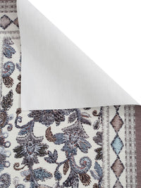 HOSTA HOMES Grey & White Abstract Printed Velvet Table Runner