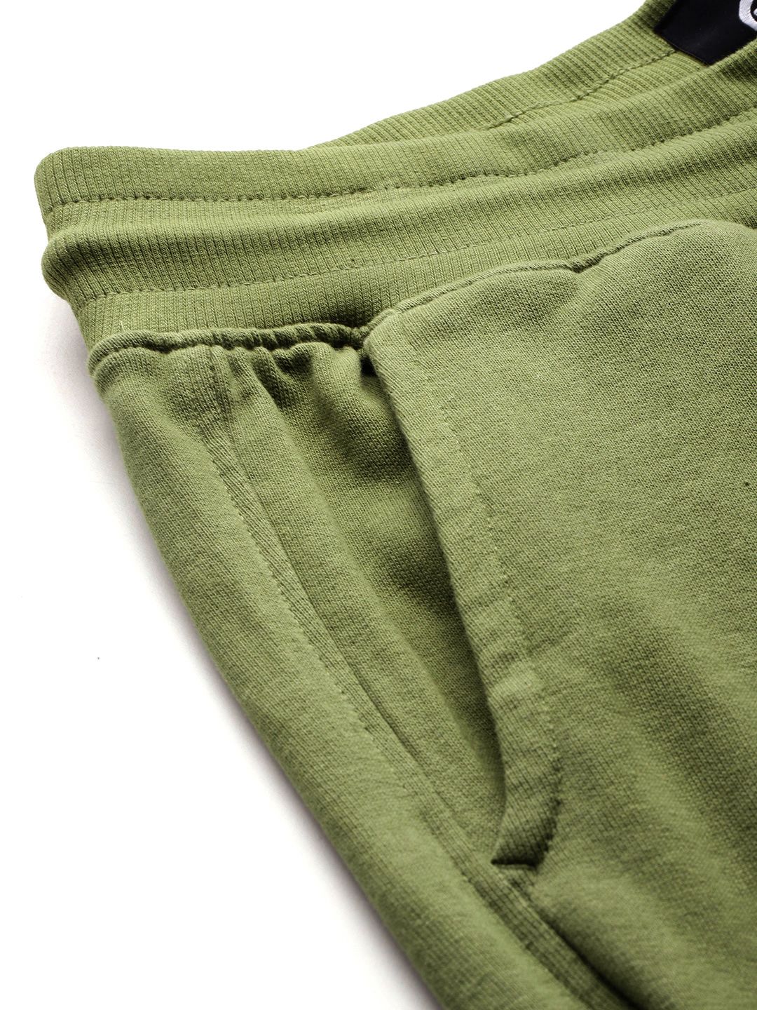 Being Human Men Pure Cotton Printed Detail Joggers