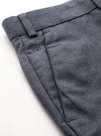 Raymond Men Textured Slim Fit Formal Trousers