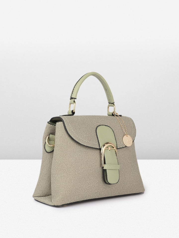 all about you Textured Structured Satchel