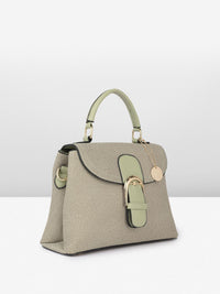 all about you Textured Structured Satchel
