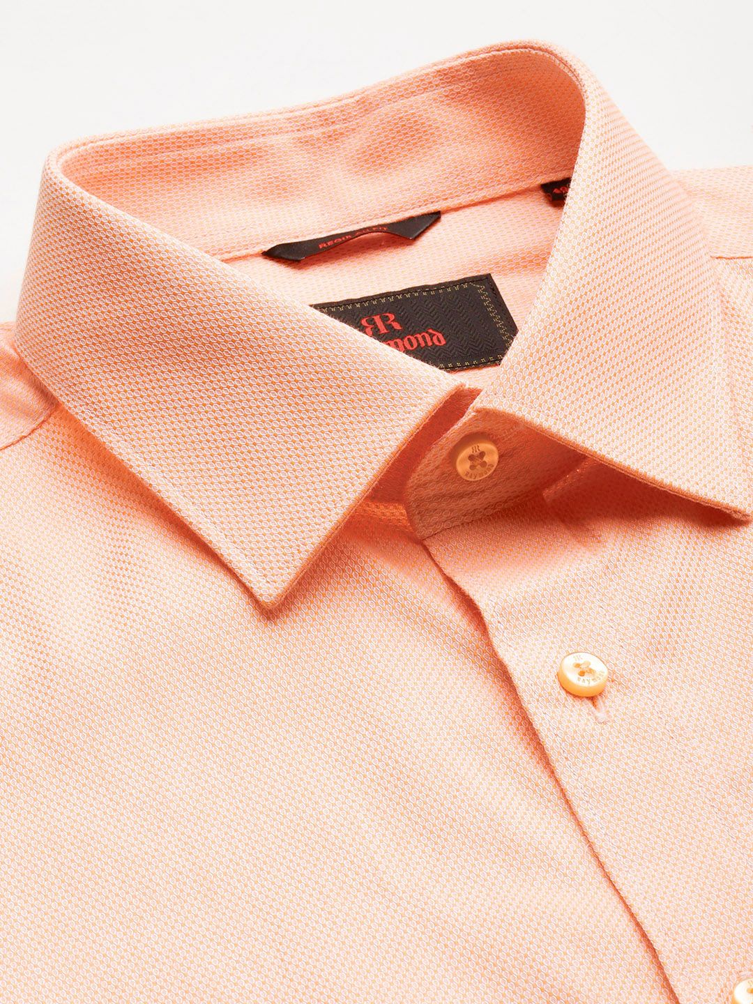 Raymond Opaque Self Design Pure Cotton Formal Shirt