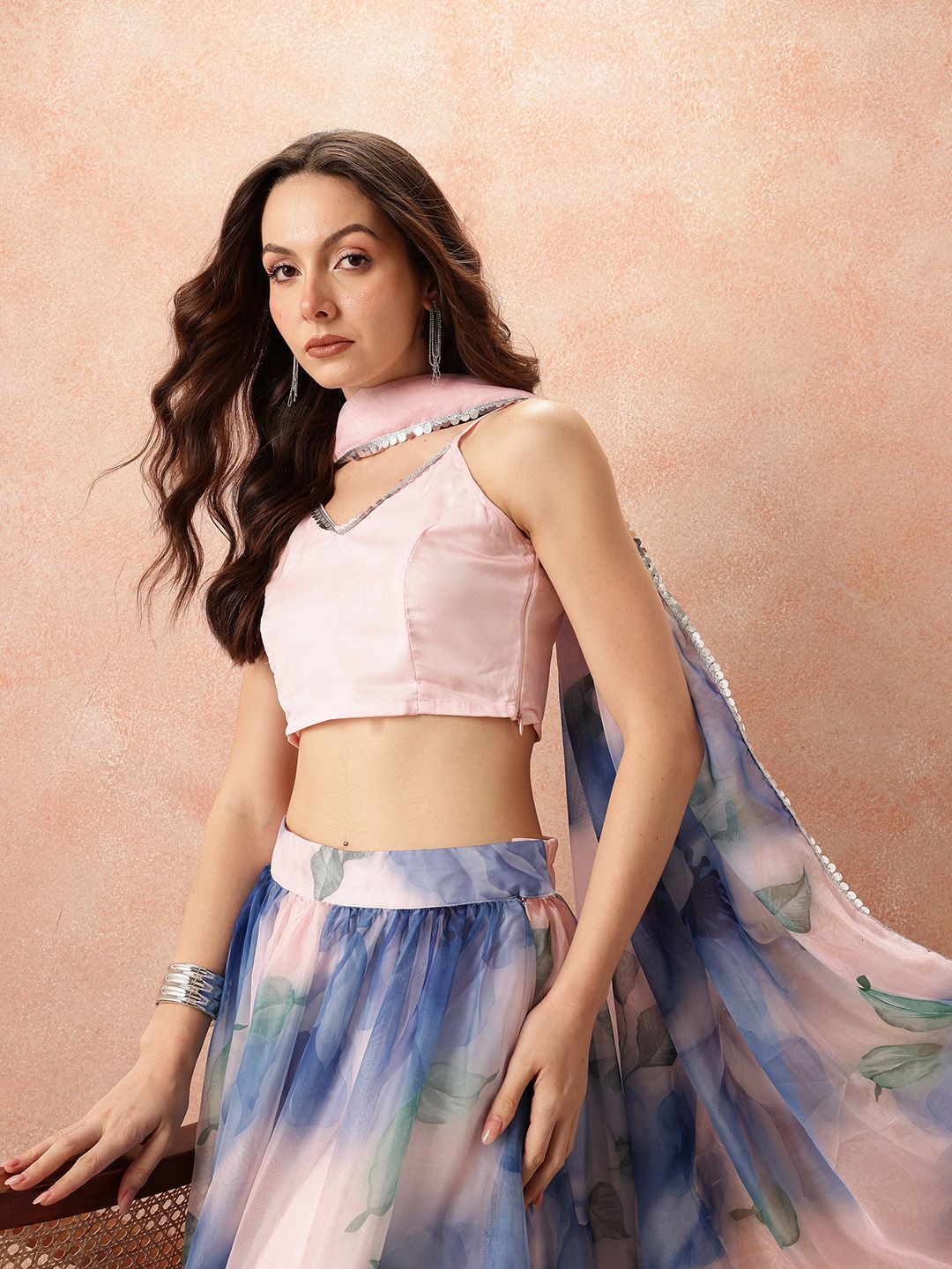 all about you Printed Ready to Wear Lehenga Set With Dupatta