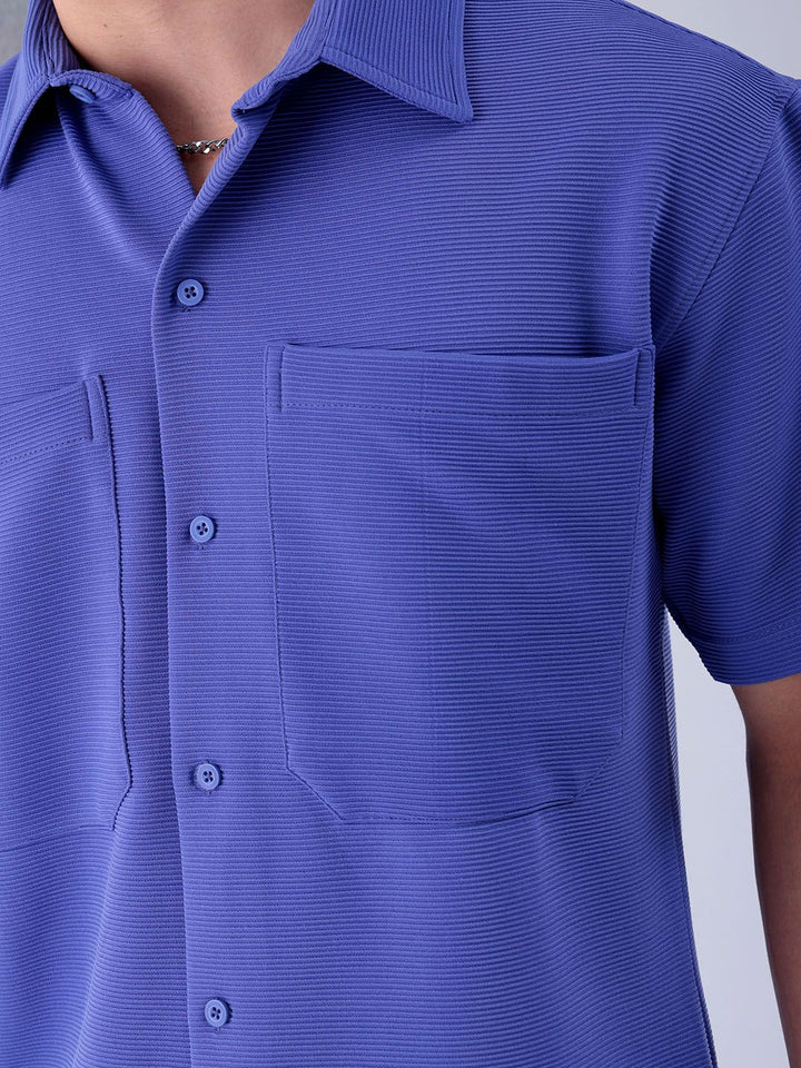 The Indian Garage Co Spread Collar Boxy Casual Shirt