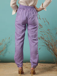 RAREISM Women Slim Fit Mid-Rise Trousers