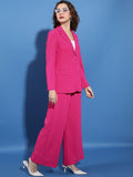 Tokyo Talkies Shawl Neck Classic Blazer With Straight Fit Trouser