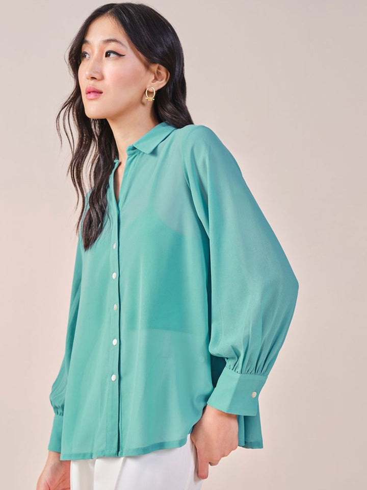 AND Solid Shirt Style Top